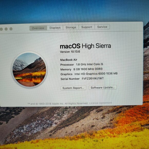 Refurbished MacBook Air + Charger - Picture 5 of 8